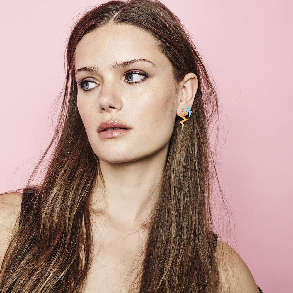 Mini Beats - Orange Enamel