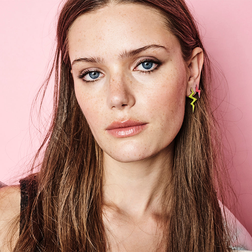 Mini Bolts - Hot Pink Enamel