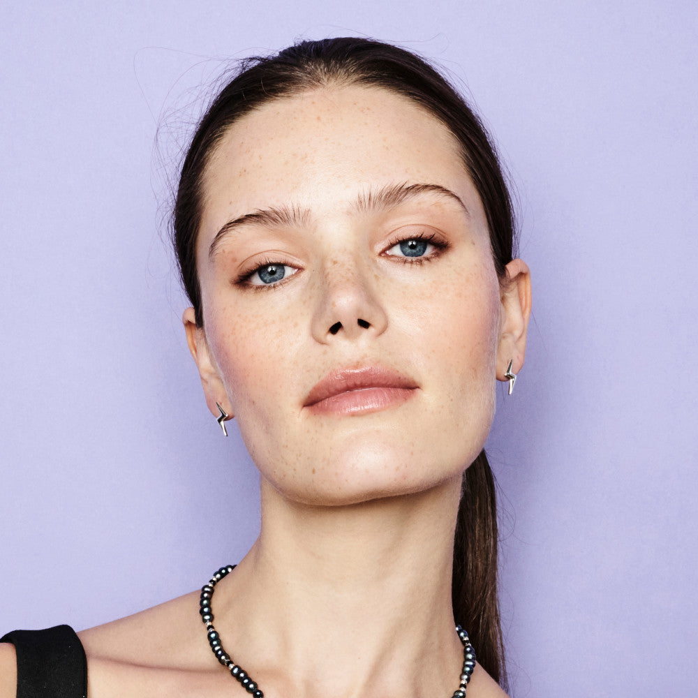 Mini Bubble Bolt Earrings - Sterling Silver