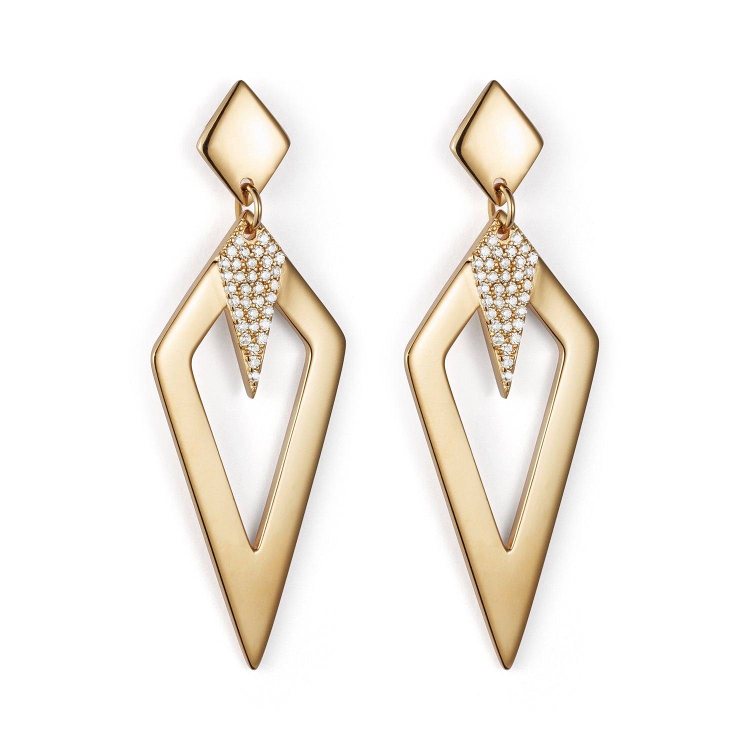 Arrowhead Earrings - Gold Vermeil