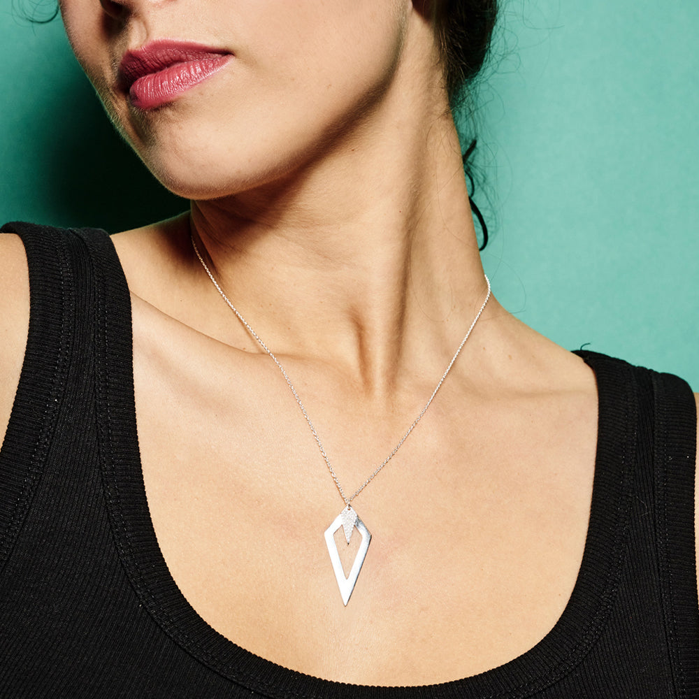 Arrowhead Pendant Necklace - Gold Vermeil