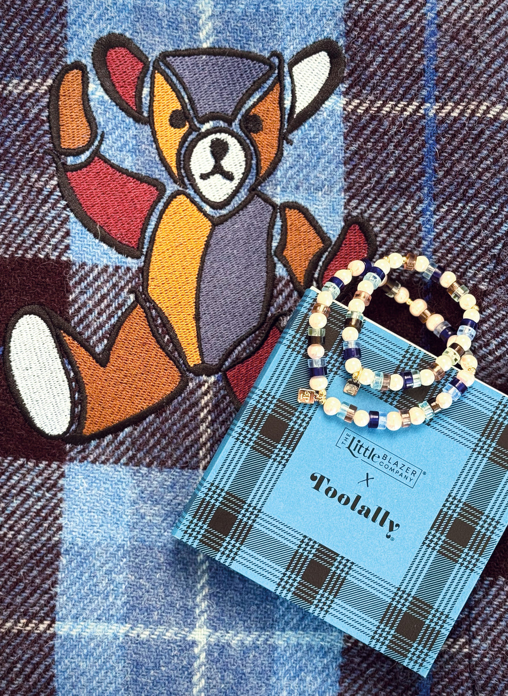 Toolally x LBC Bracelet - Blue Tweed