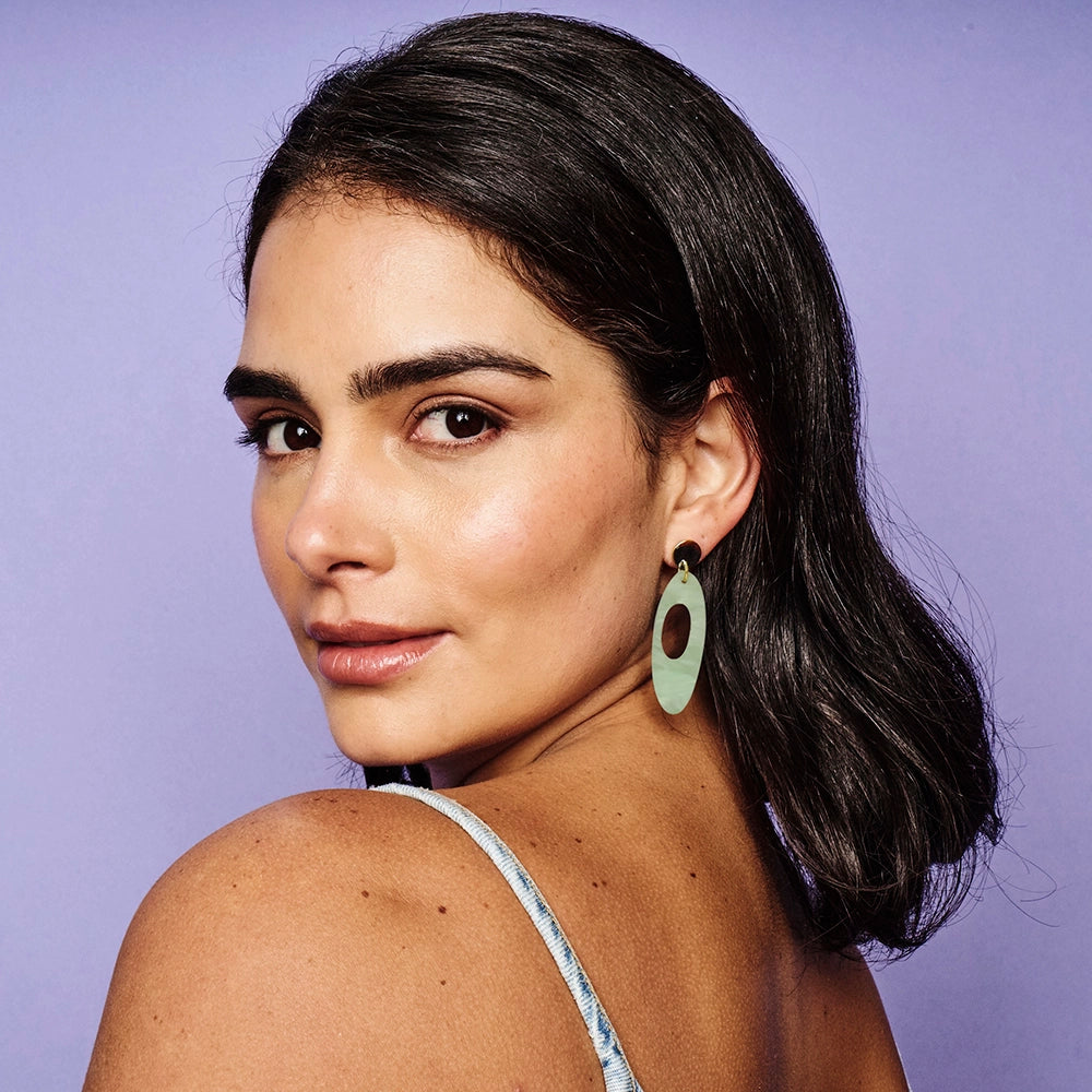 Hepworth Earrings - Light Green