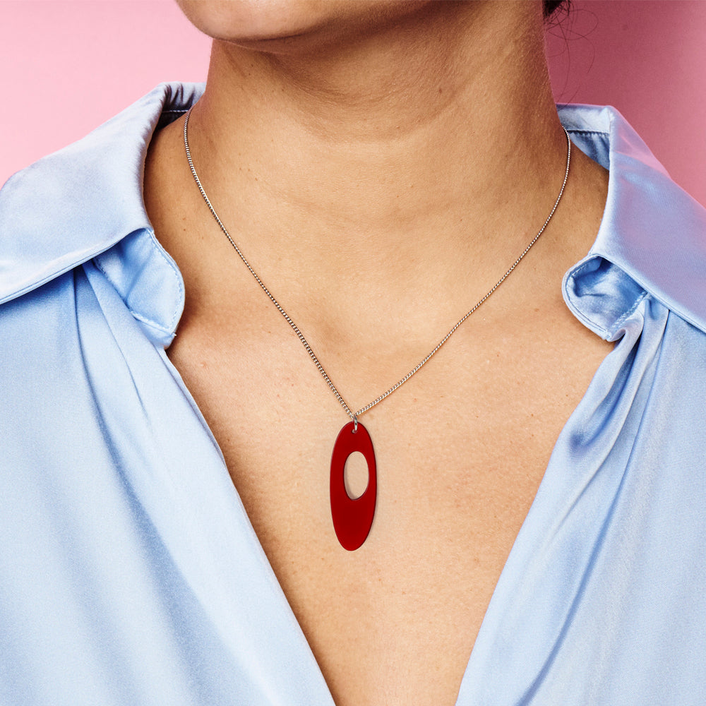 Hepworth Pendant - Royal Red