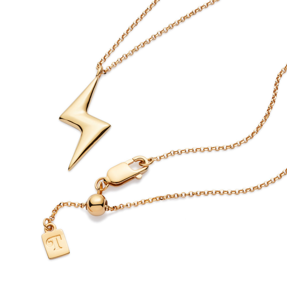 Mini Bubble Bolt Pendant - Gold Vermeil