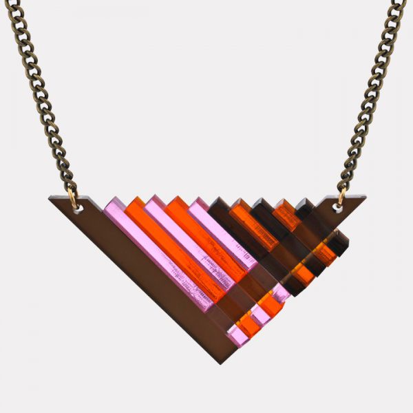The Missoula Necklace - Brown & Pink