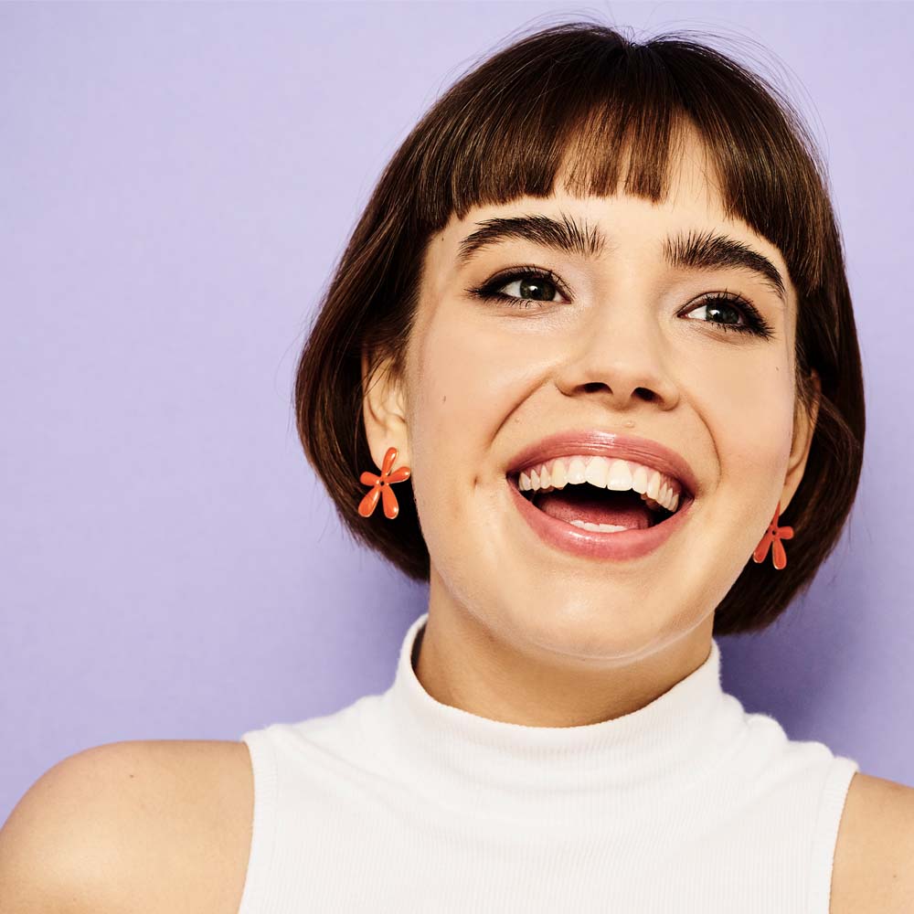 Farrahs - Sterling Silver & Orange Enamel