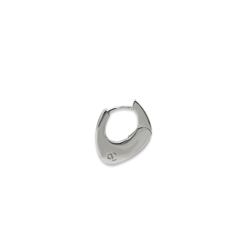 Pebble Huggie Hoop Earrings - 925 Sterling Silver