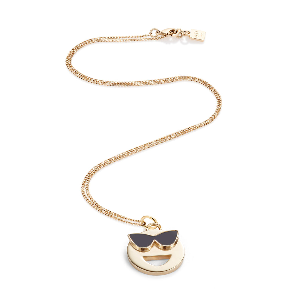 Mood Pendant Necklace Gold Vermeil - Cool