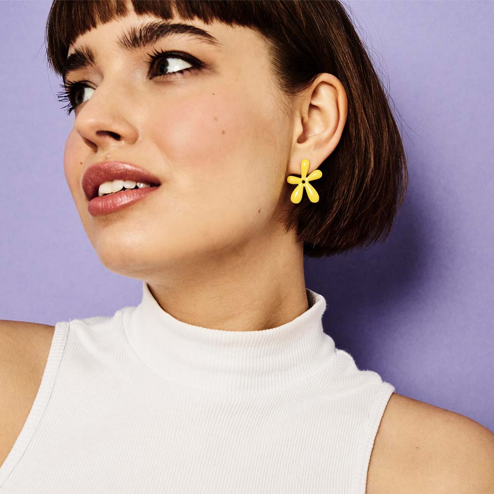 Farrahs - Sterling Silver & Yellow Enamel