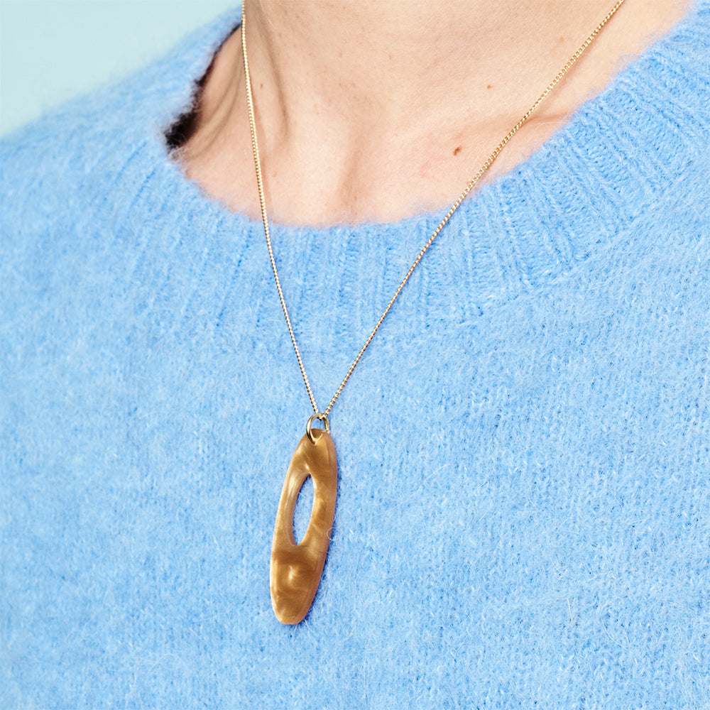 Hepworth Pendant - Caramel Swirl