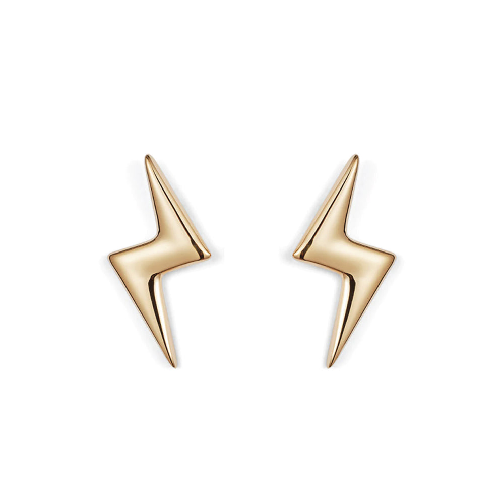Mini Bubble Bolt Earrings - Gold Vermeil