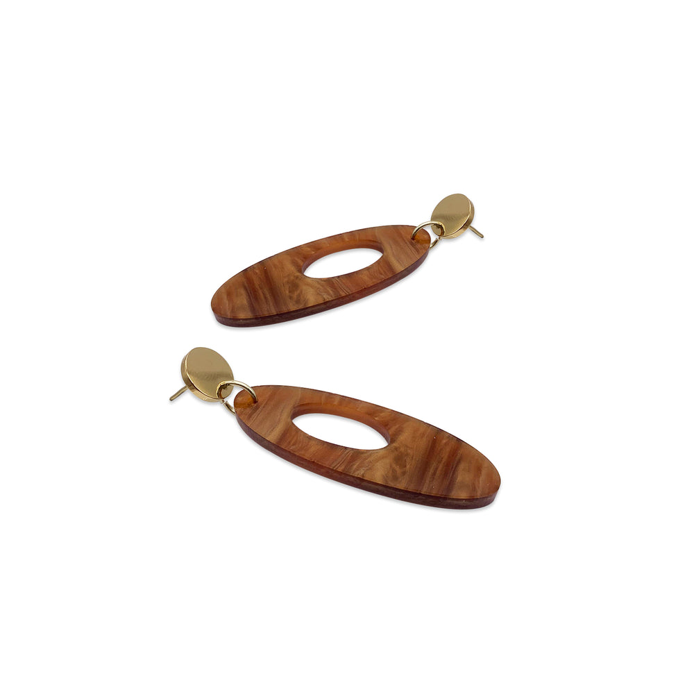 Hepworth Earrings - Mocha Mousse