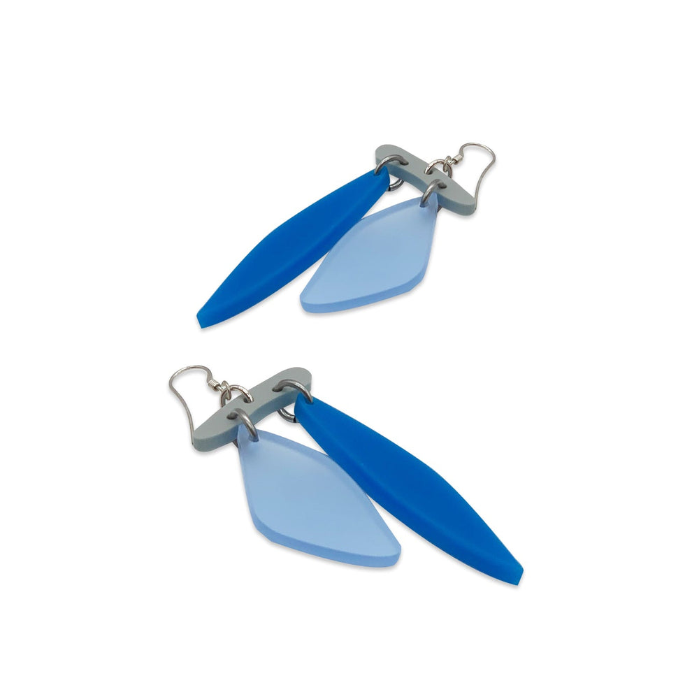 Rock Drops Earrings - Blue Mix