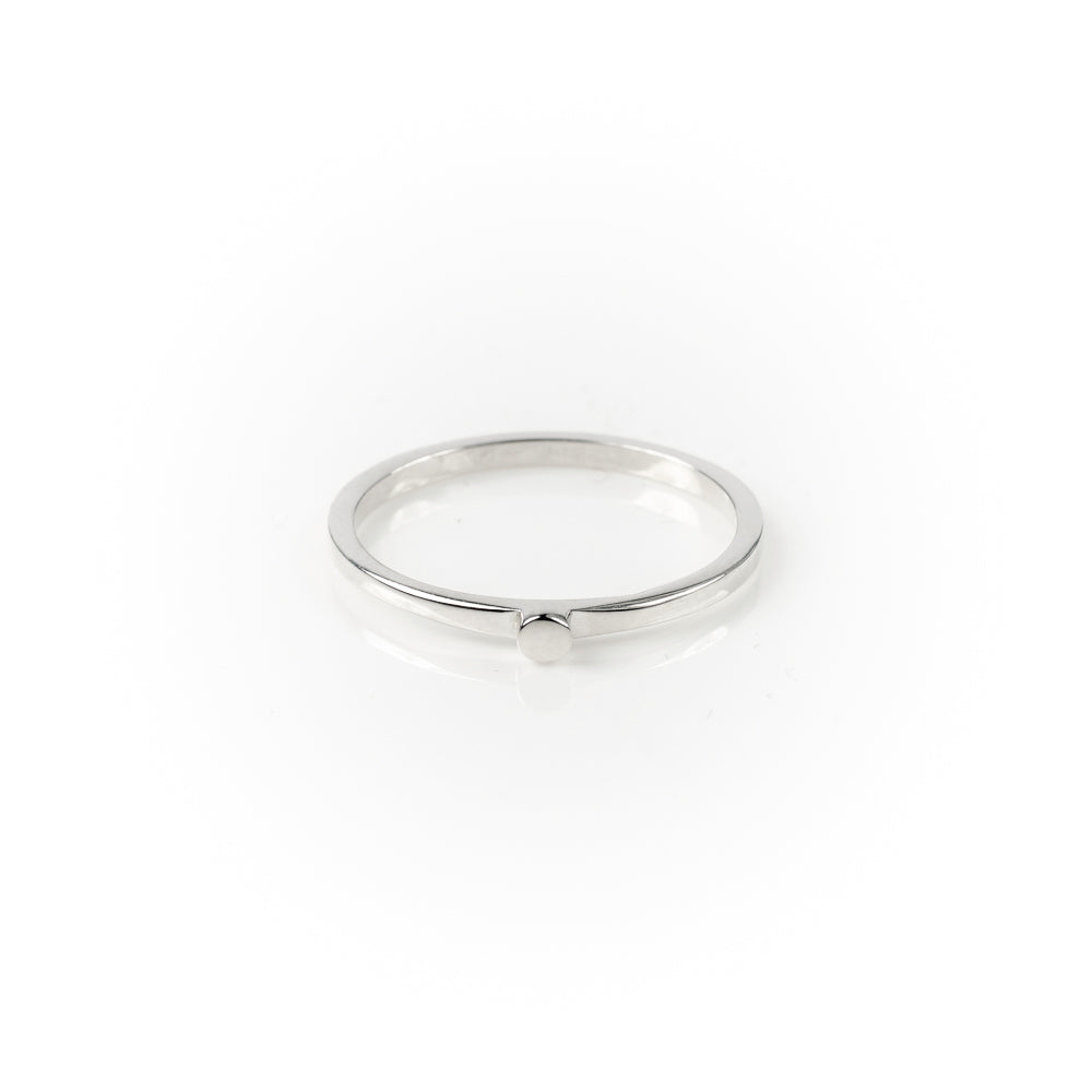 Punctuation Stacker Ring - Silver