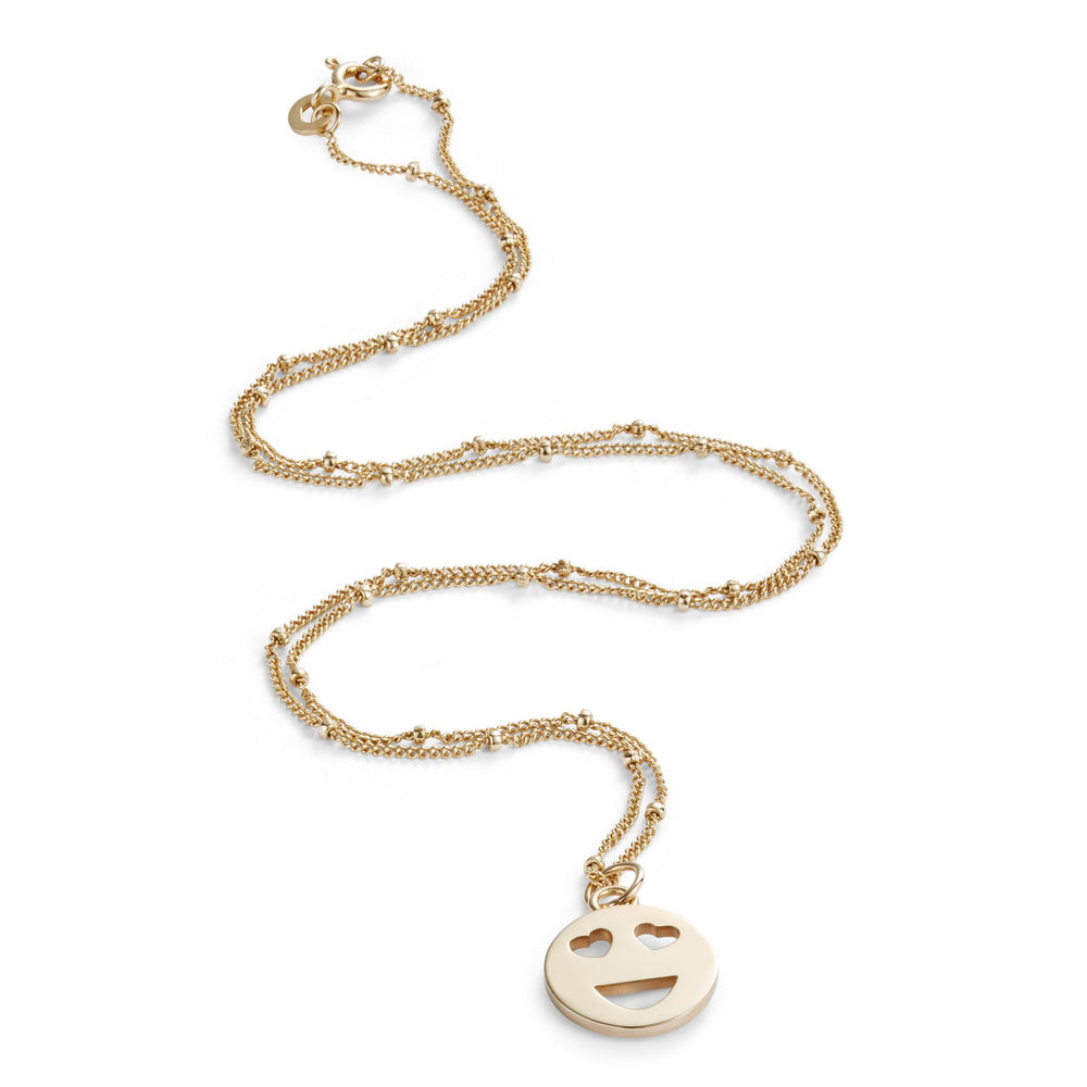 Mood Pendant Necklace Gold Vermeil - Love