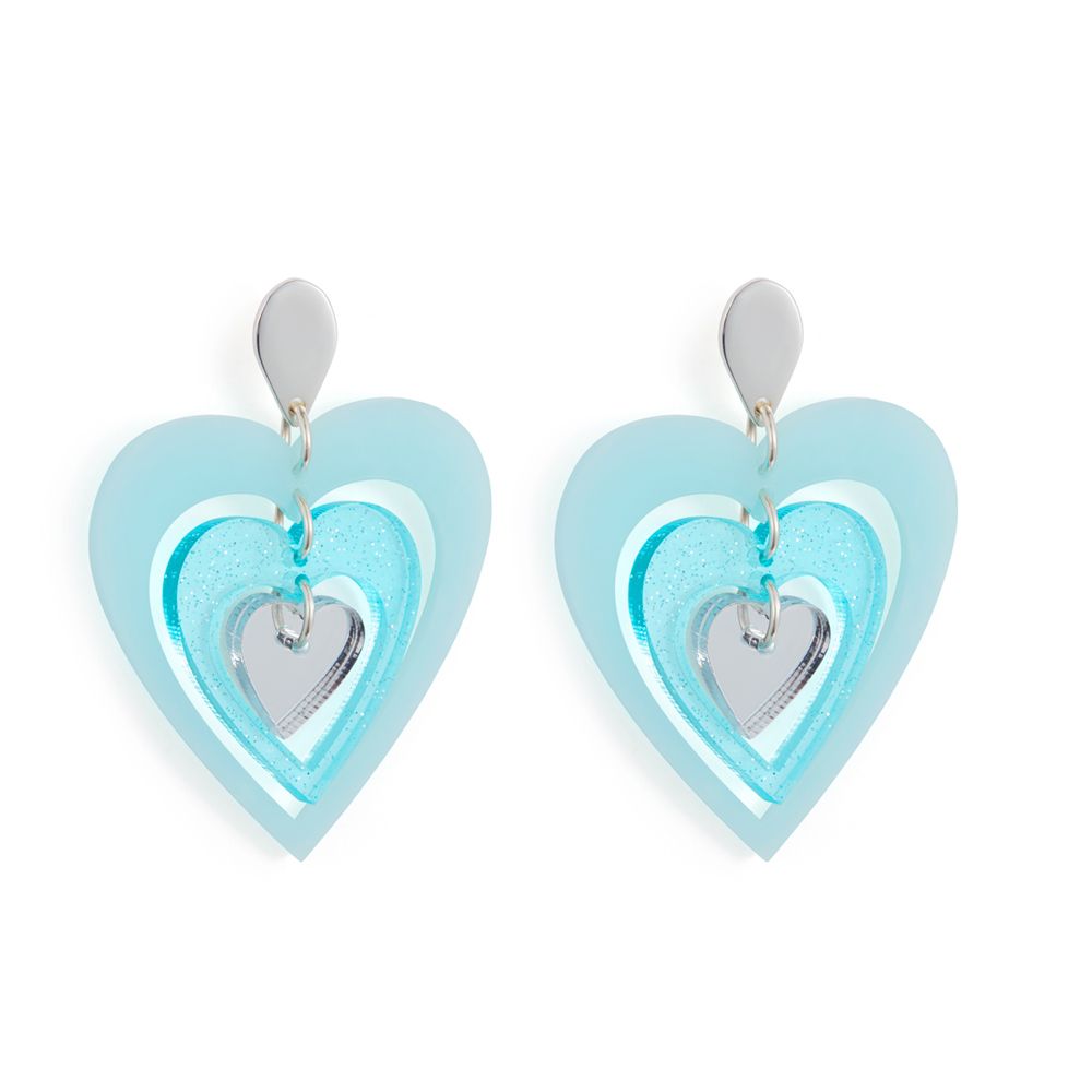 Tiffany blue on sale heart earrings
