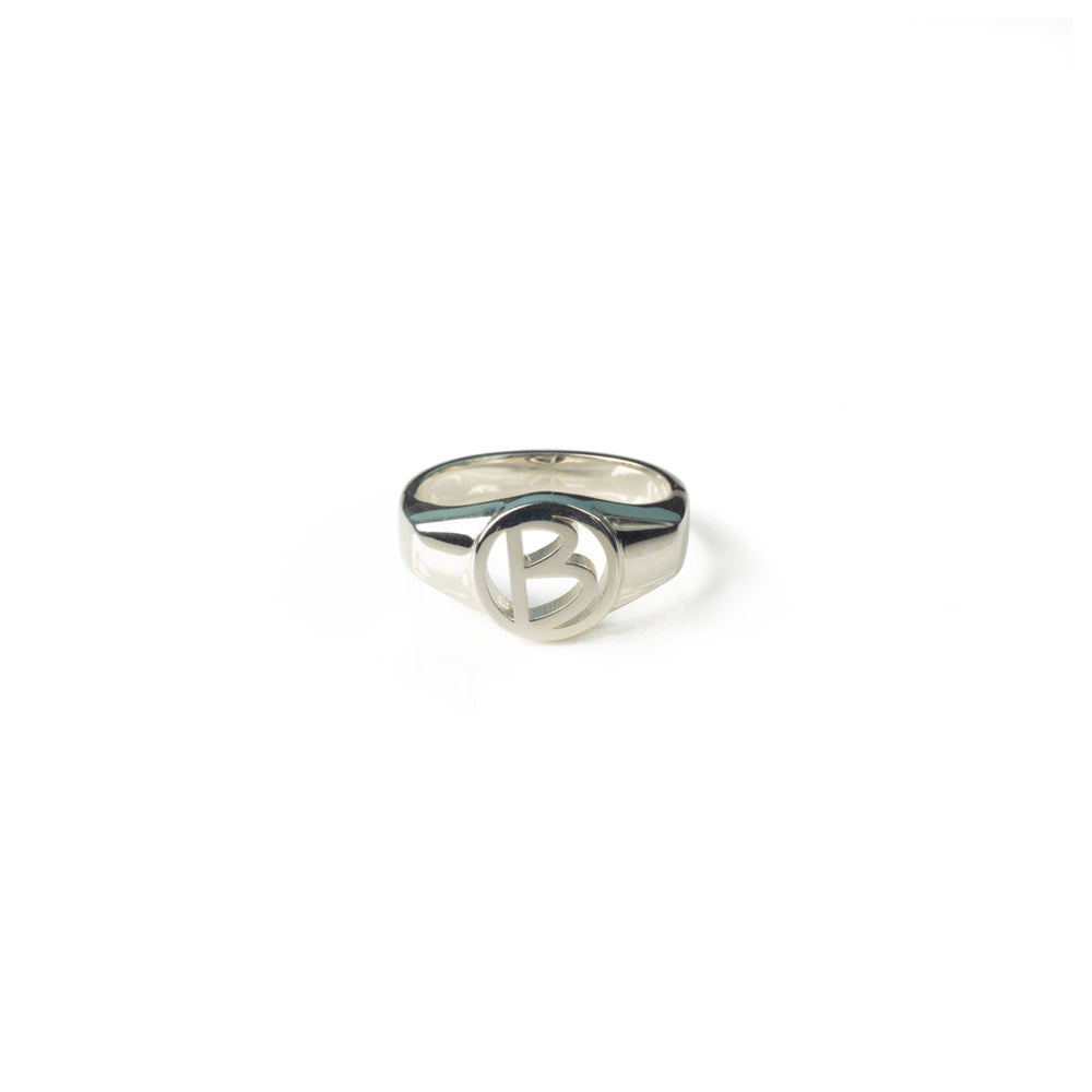 Alphabet Signet Ring - Sterling Silver
