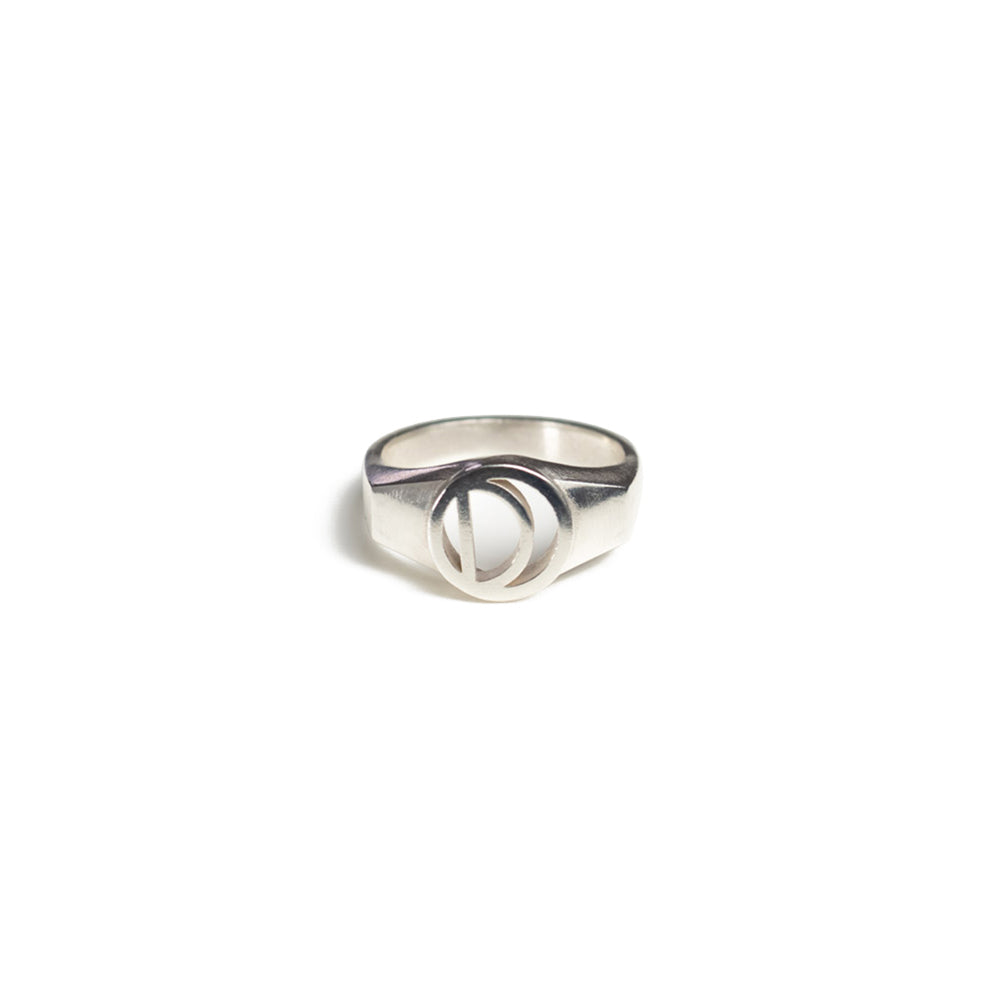 Alphabet Signet Ring - Sterling Silver
