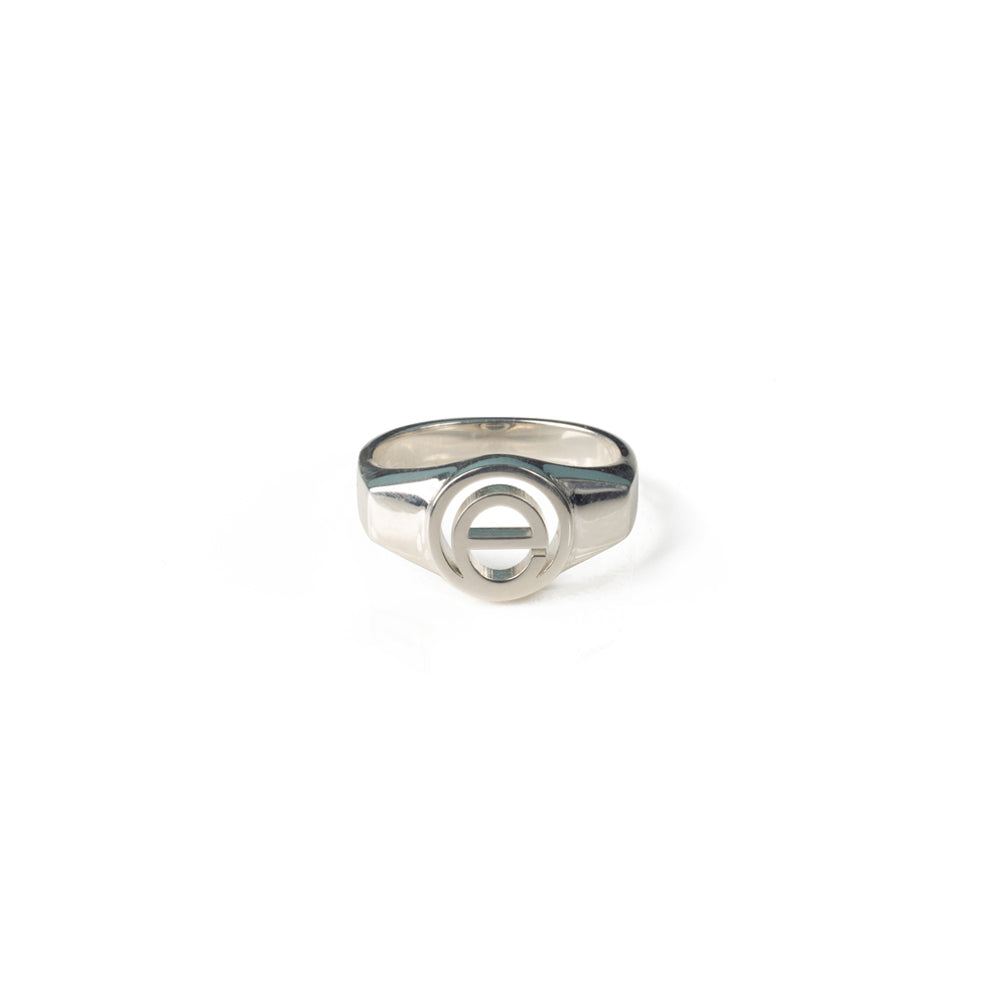 Alphabet Signet Ring - Sterling Silver