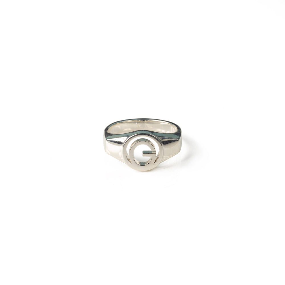 Alphabet Signet Ring - Sterling Silver
