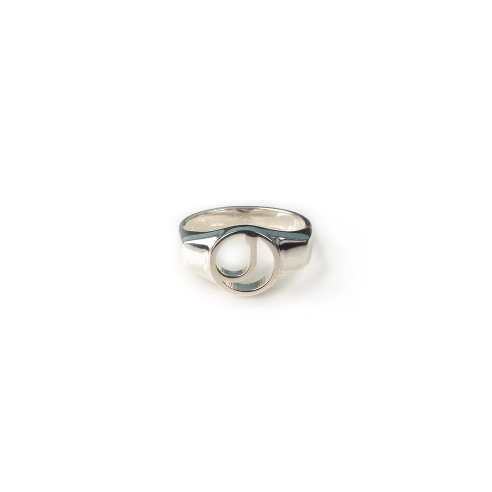 Alphabet Signet Ring - Sterling Silver