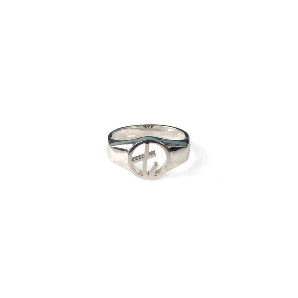 Alphabet Signet Ring - Sterling Silver