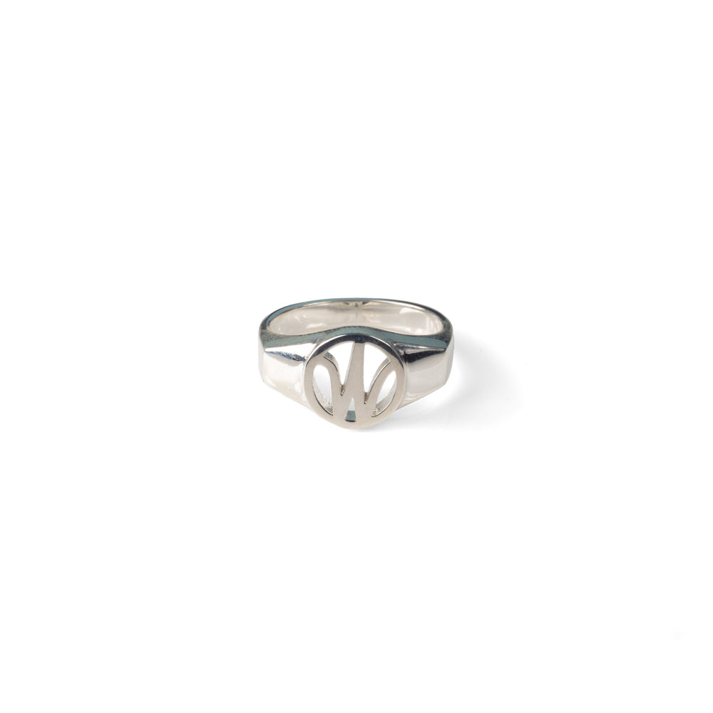 Alphabet Signet Ring - Sterling Silver