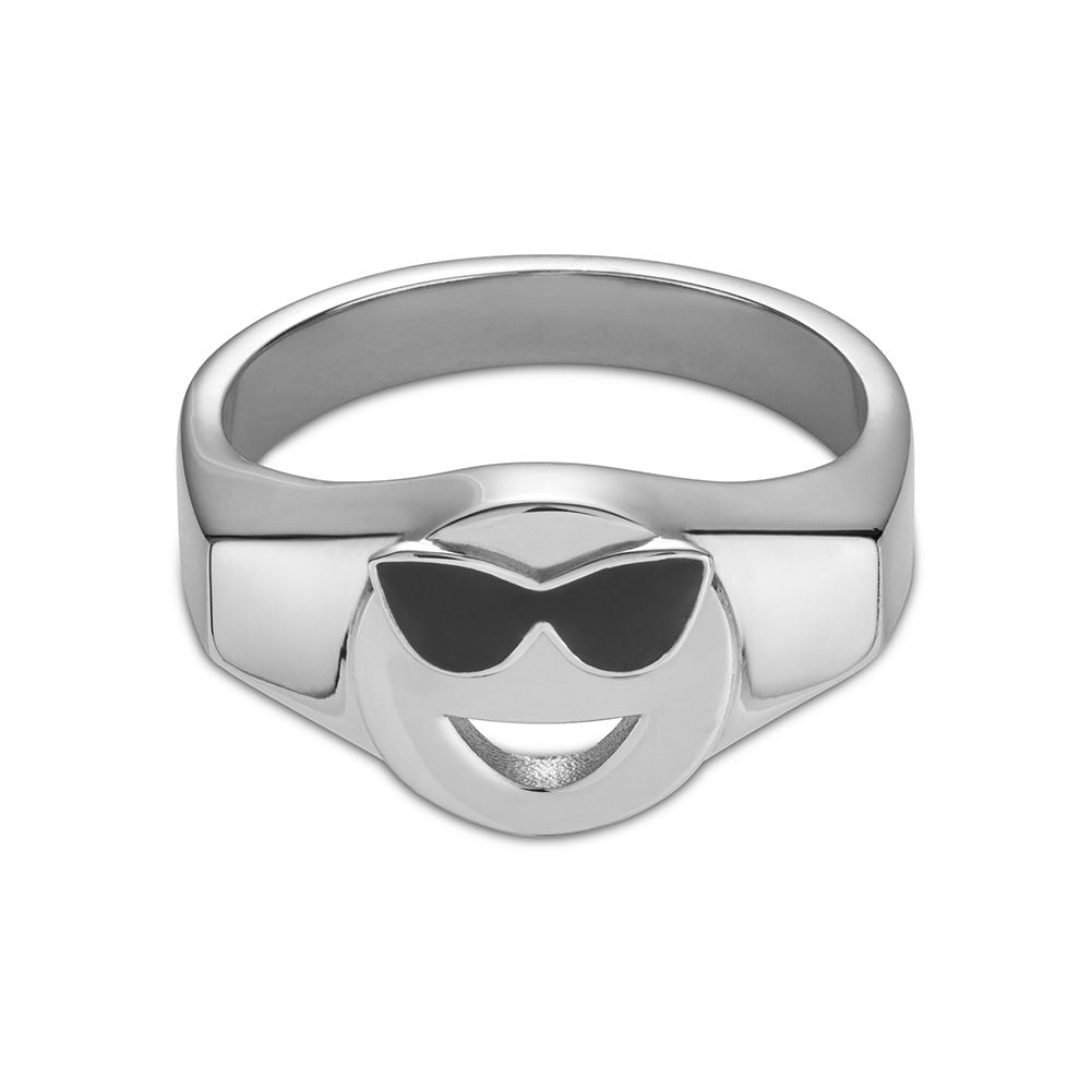 Mood Signet Ring Sterling Silver - Cool