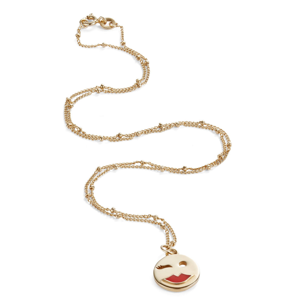 Mood Pendant Necklace Gold Vermeil - Flirty