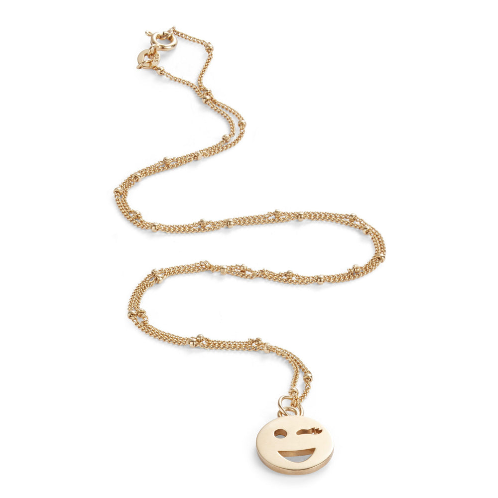 Mood Pendant Necklace Gold Vermeil - Wink