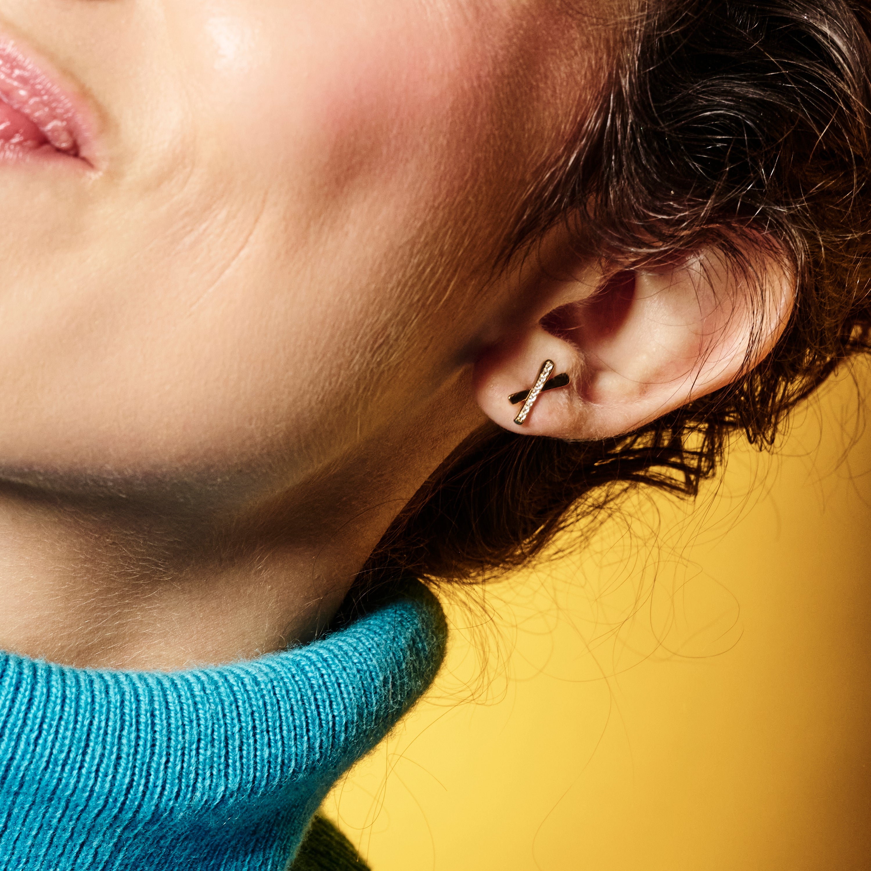 Snow Kisses - Gold Vermeil & Cubic Zirconia