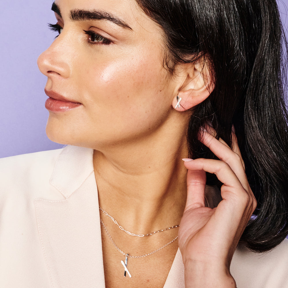 Snow Kisses - Sterling Silver and Cubic Zirconia