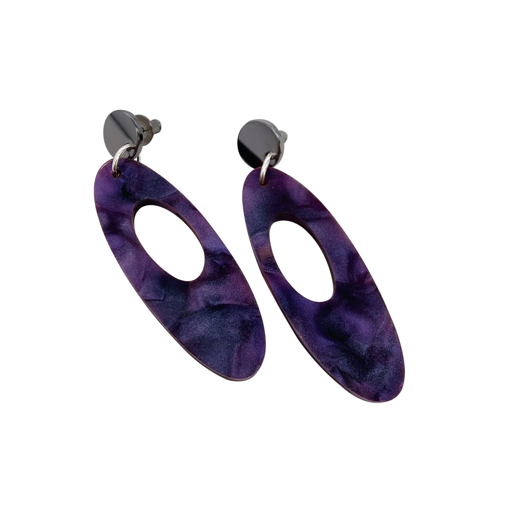 Hepworth Earrings - Amethyst Pearl