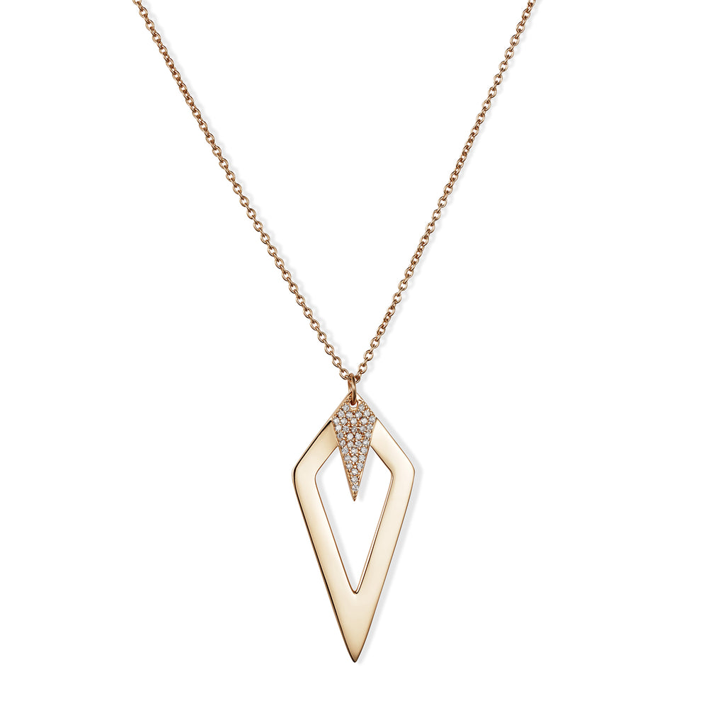 Arrowhead Pendant Necklace - Gold Vermeil