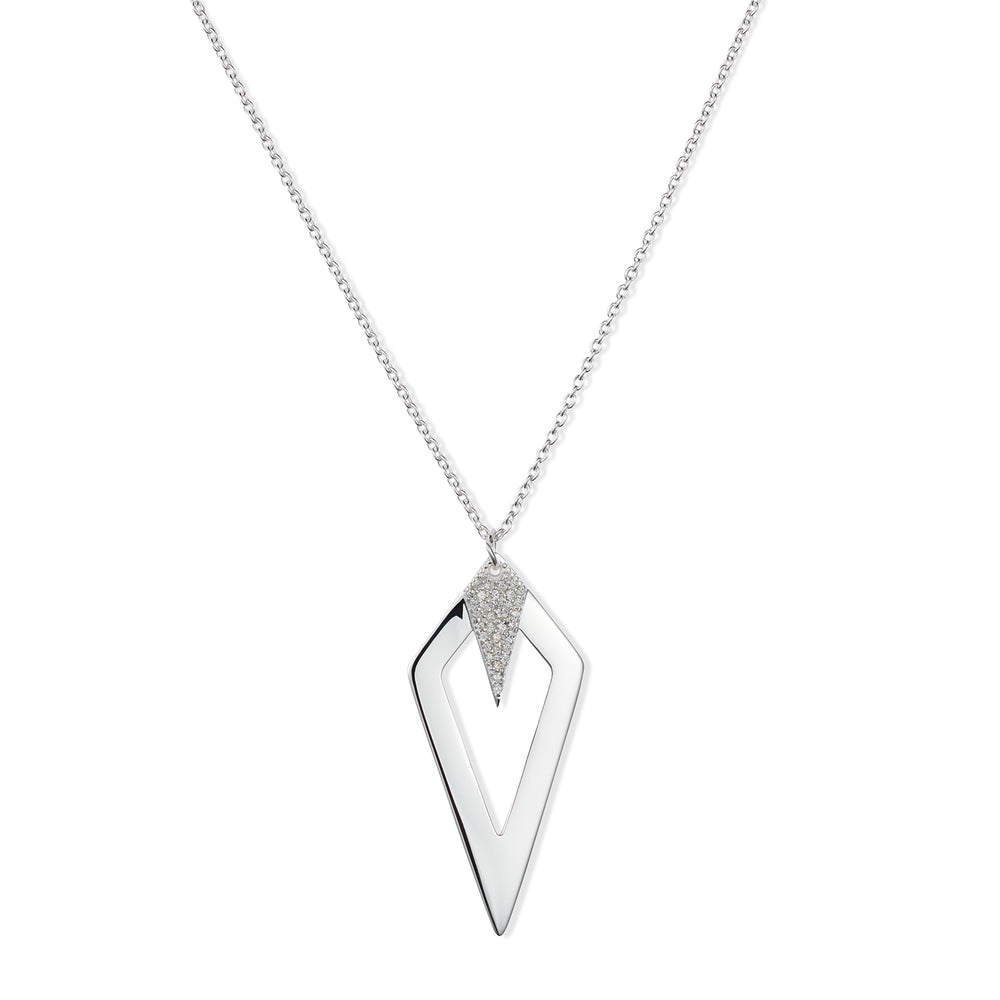 Arrowhead Pendant Necklace - Sterling Silver