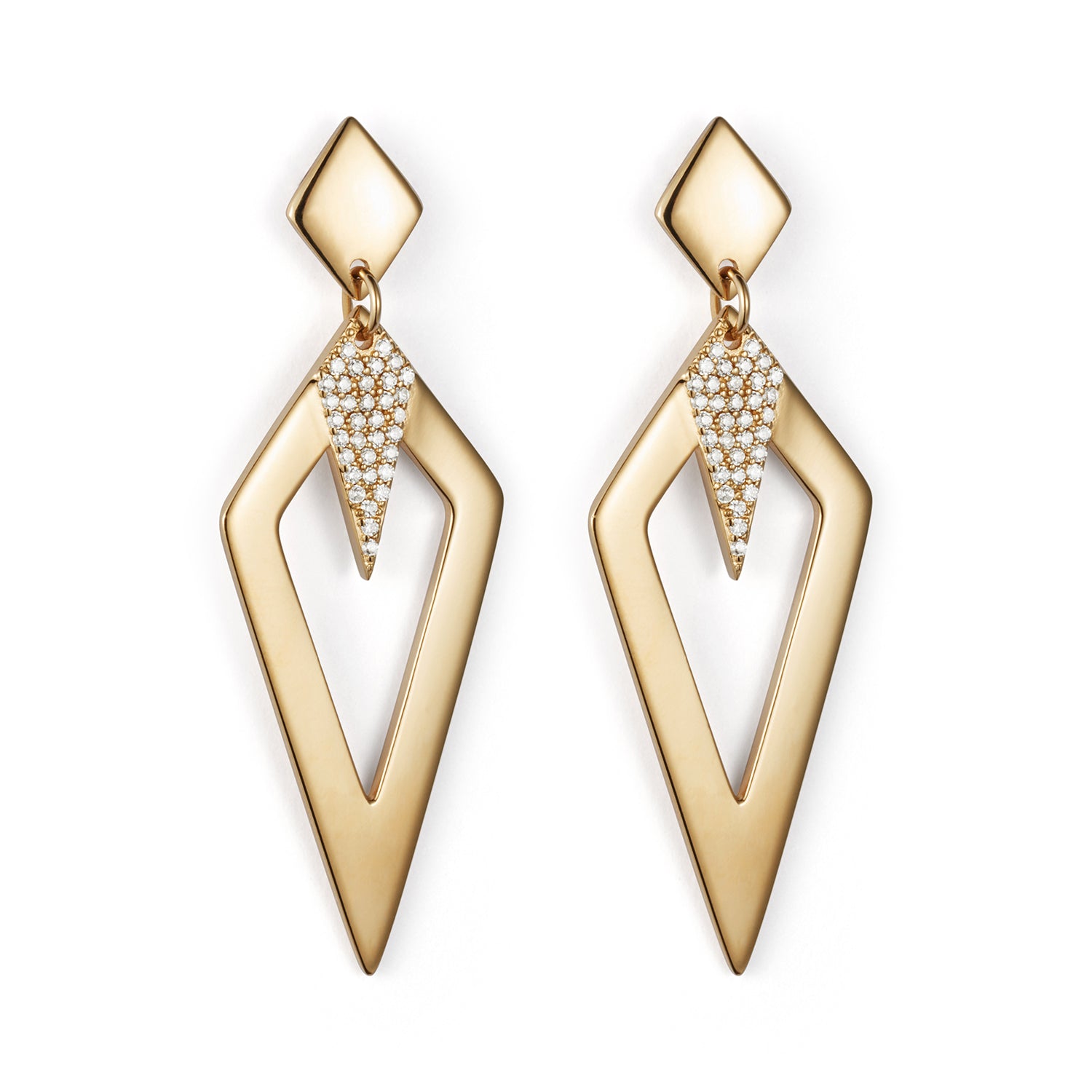 Arrowhead Earrings - Gold