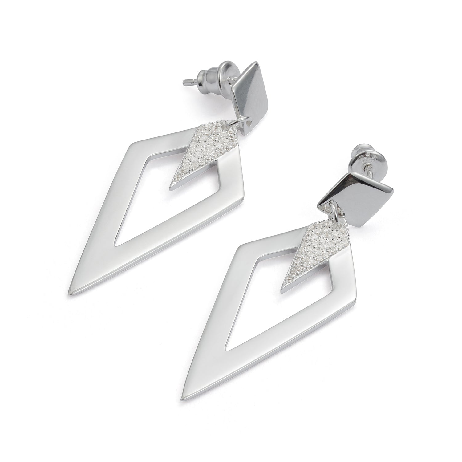 Arrowhead Earrings - Silver