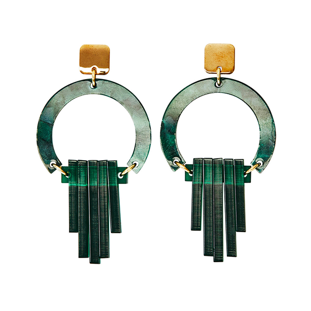 Art Deco Chandeliers - Emerald Pearl