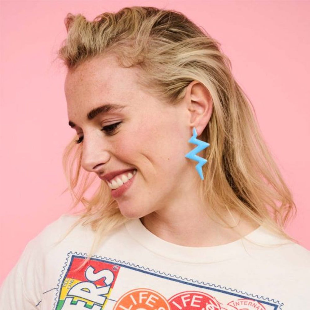 Beats - Sterling Silver & Sky Blue Enamel