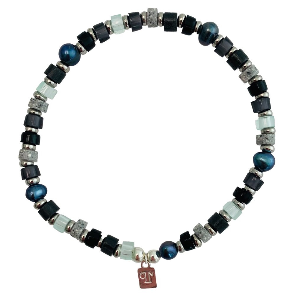 Beaded Bracelet - Peacock Pearls