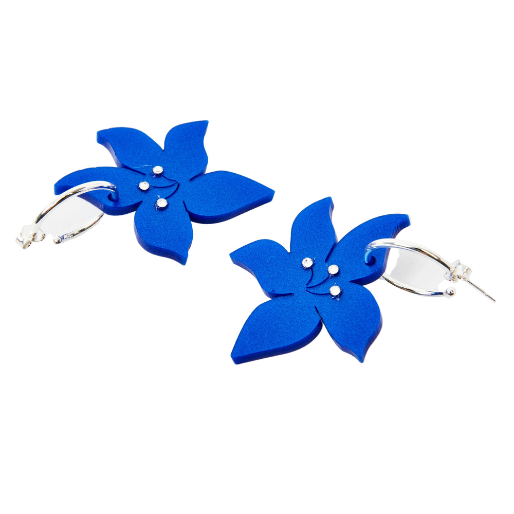 Blossom Hoops - Royal Blue