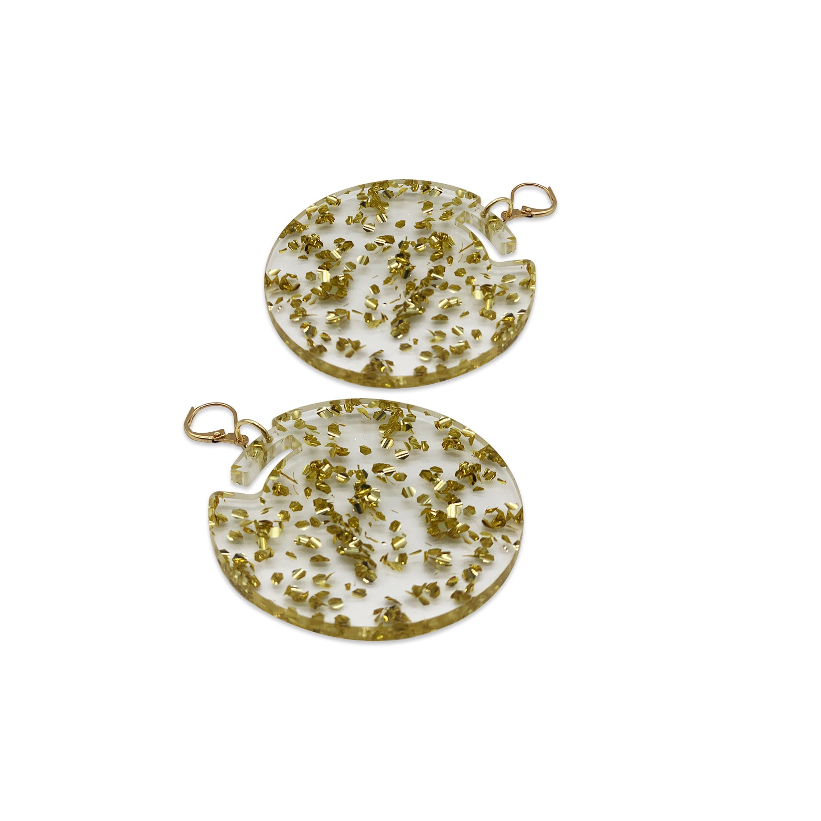 Boogie Nights Earrings - Gold Fleck