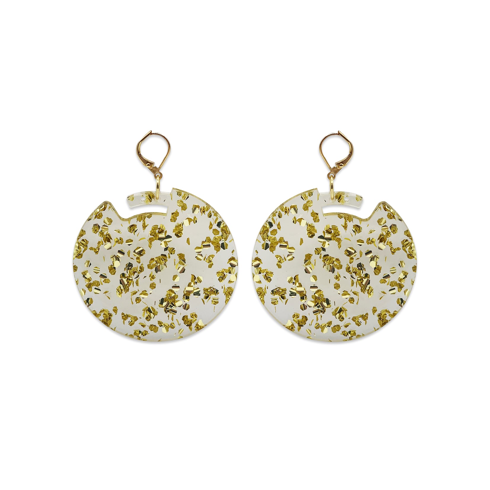 Boogie Nights Earrings - Gold Fleck