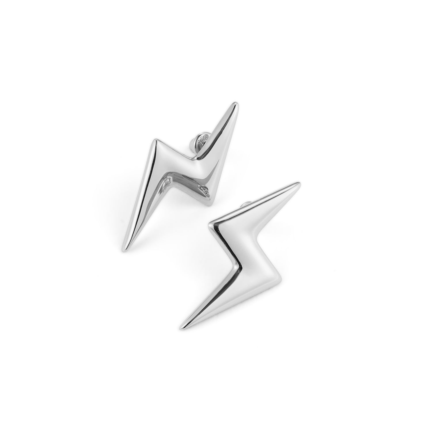 Bubble Bolt Earrings - Sterling Silver