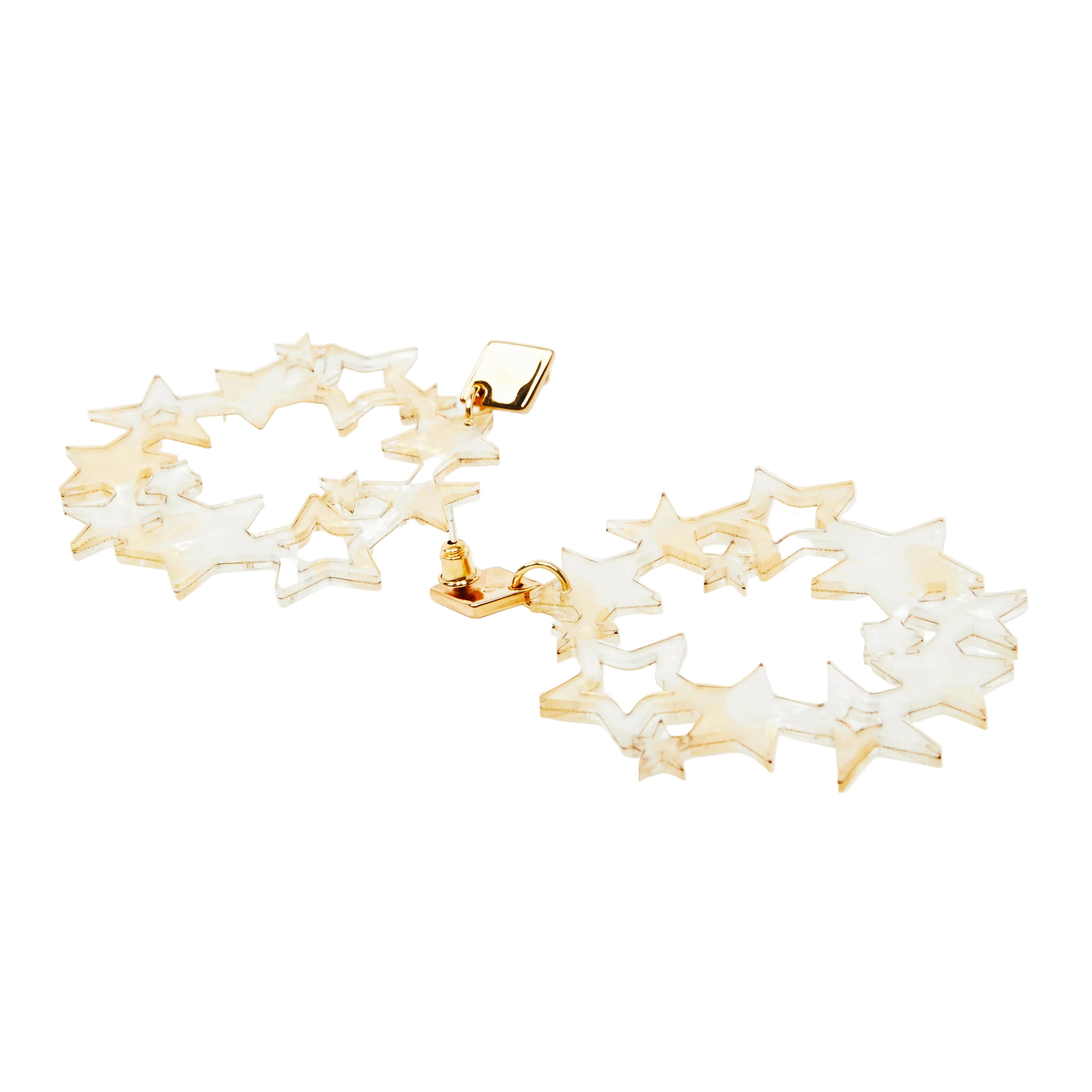 Constellations - White & Gold Confetti
