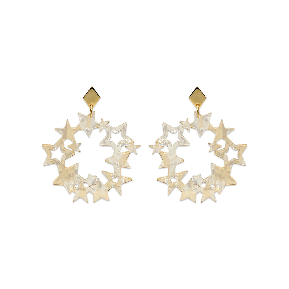 Constellations - White & Gold Stripe