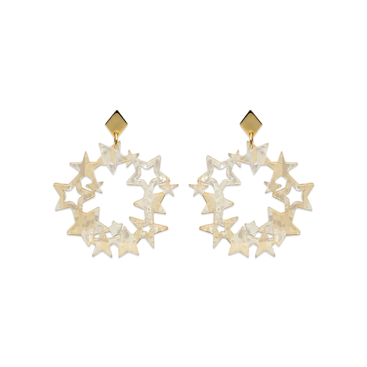 Constellations - White & Gold Stripe