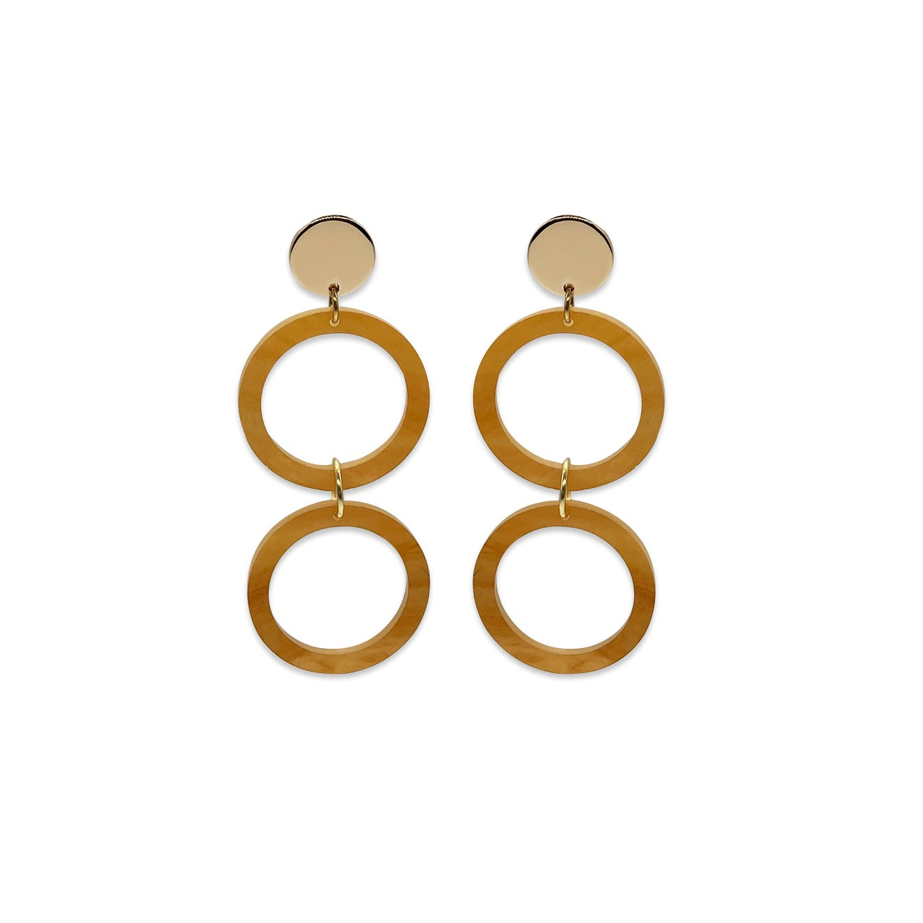 Double Circles Earrings - Mica