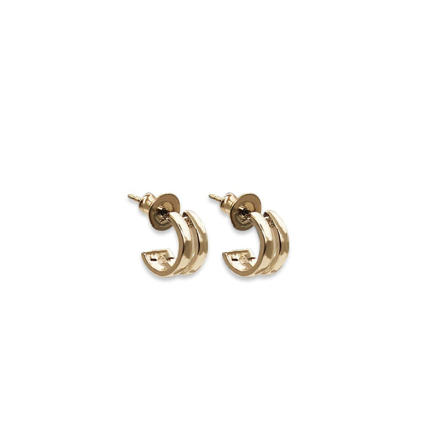 Double Hoop Ear Cuffs - Gold Vermeil